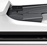 HP ScanJet Pro 2500 f1 - Escáner plano con alimentador automático de hojas, USB 2.0, 20 ppm, Blanco