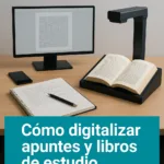 Cómo digitalizar apuntes y libros de estudio para organizar mejor tu material