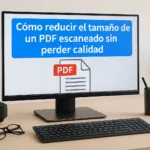 Cómo reducir el tamaño de un PDF escaneado sin perder calidad