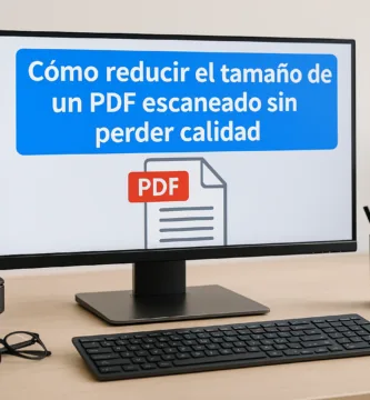 Cómo reducir el tamaño de un PDF escaneado sin perder calidad