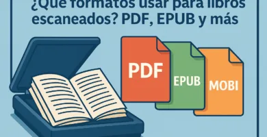 ¿Qué formatos usar para libros escaneados PDF, EPUB y más